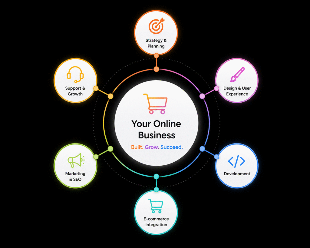 End-to-end solution for your online business