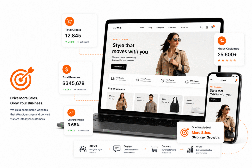 Ecommerce website with one simple goal