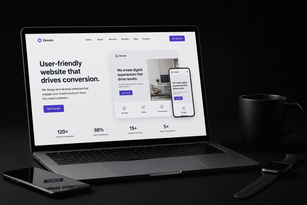 User-friendly website that drives conversion
